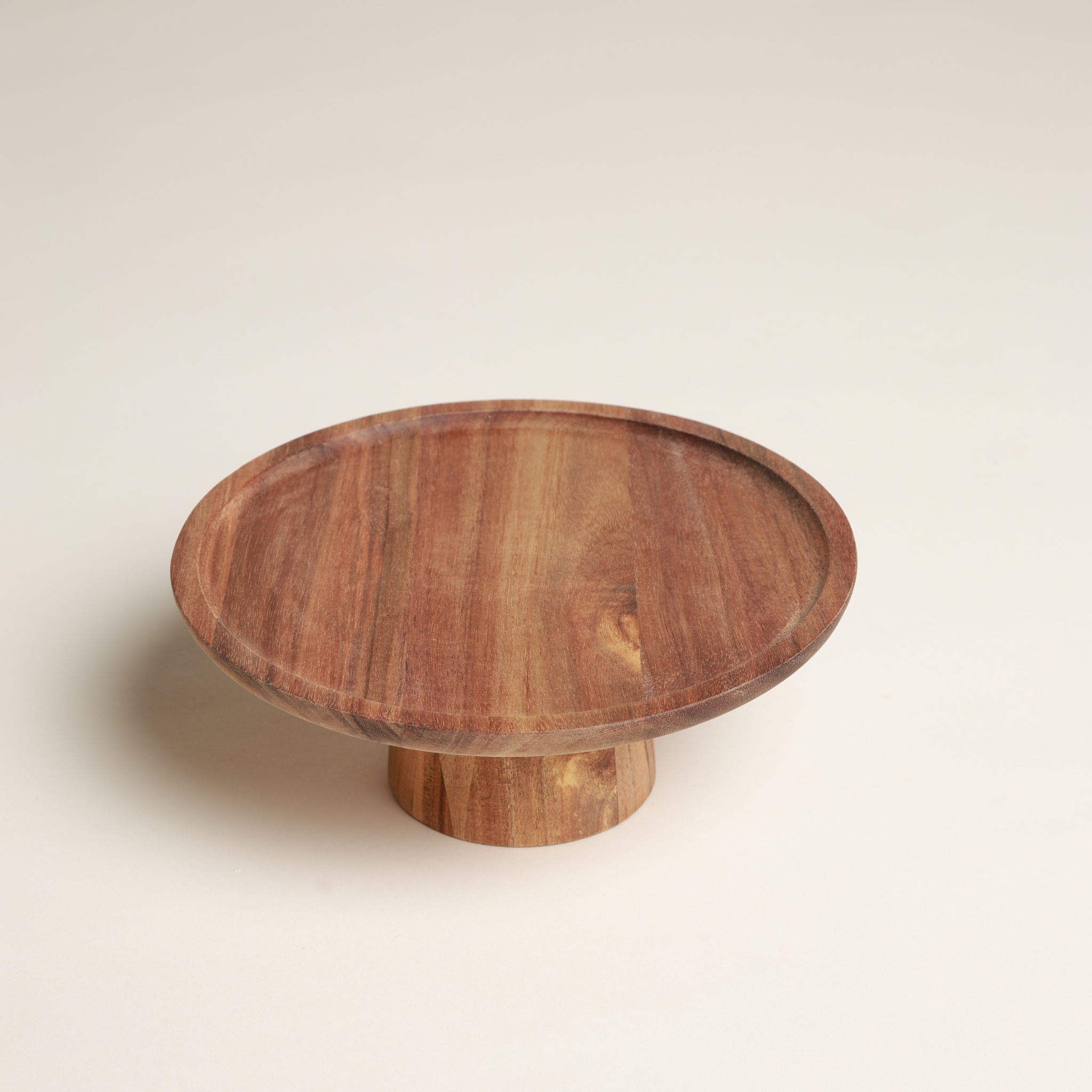 Acacia Cake Stand 8"