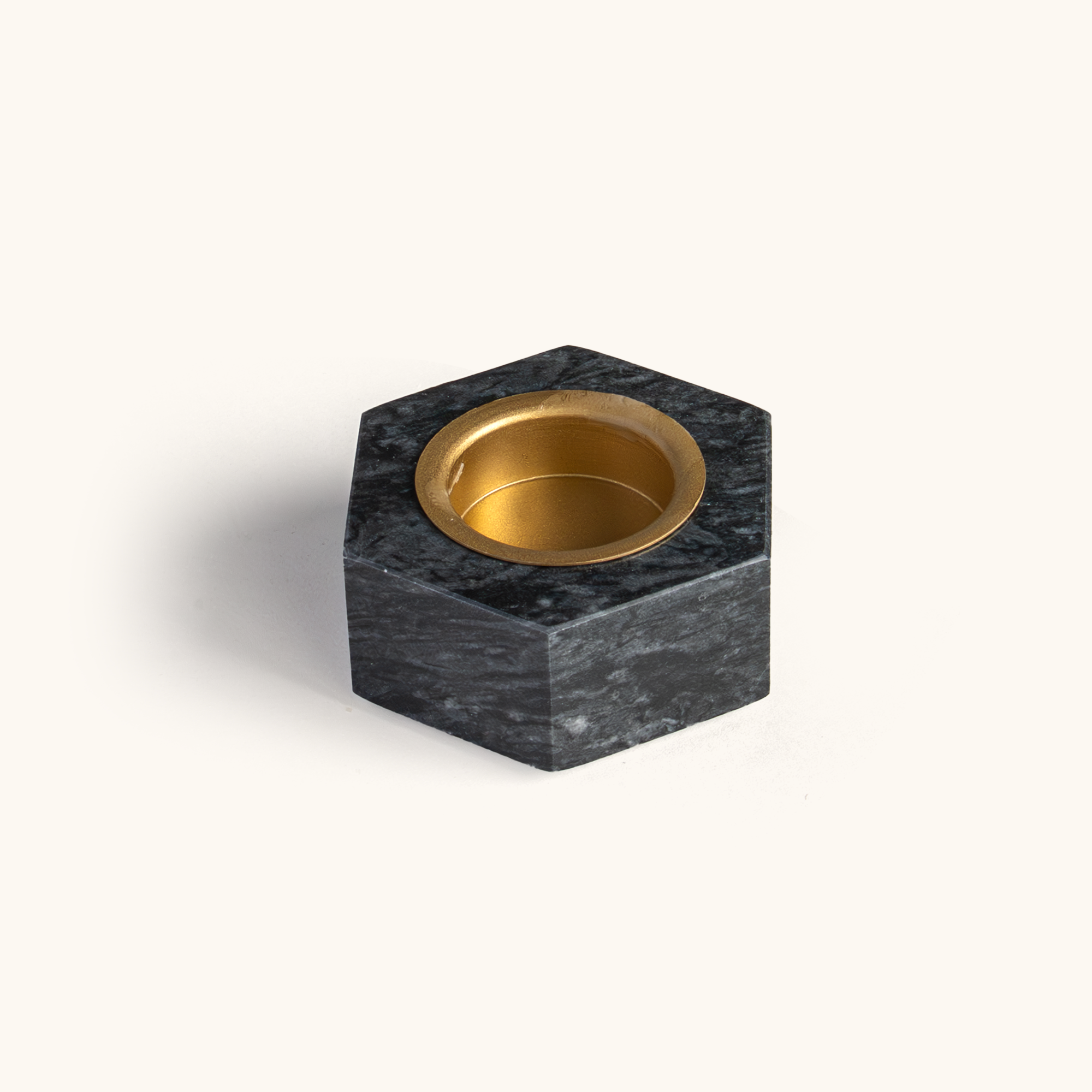 Hexagon Marble Tealight Holders