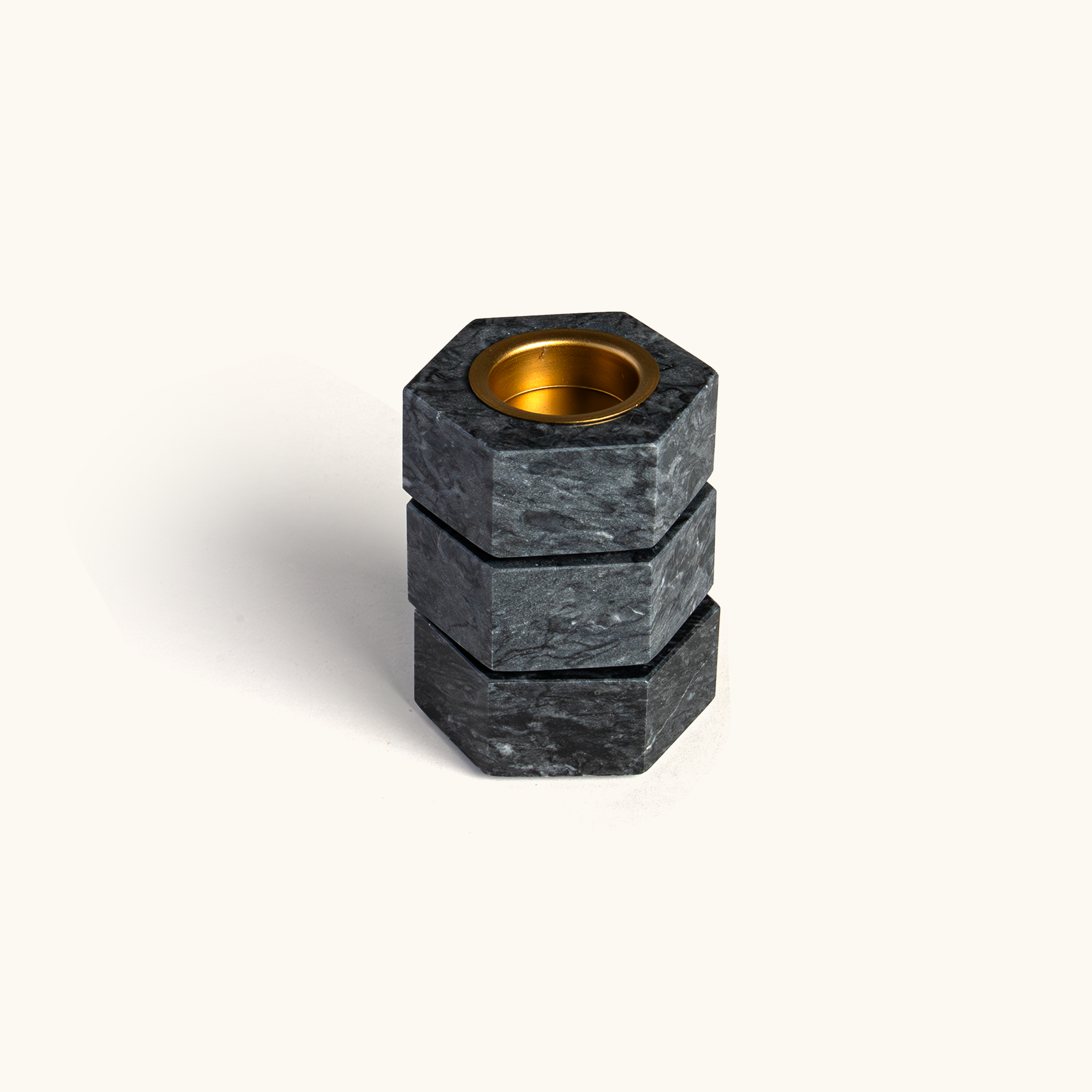 Hexagon Marble Tealight Holders