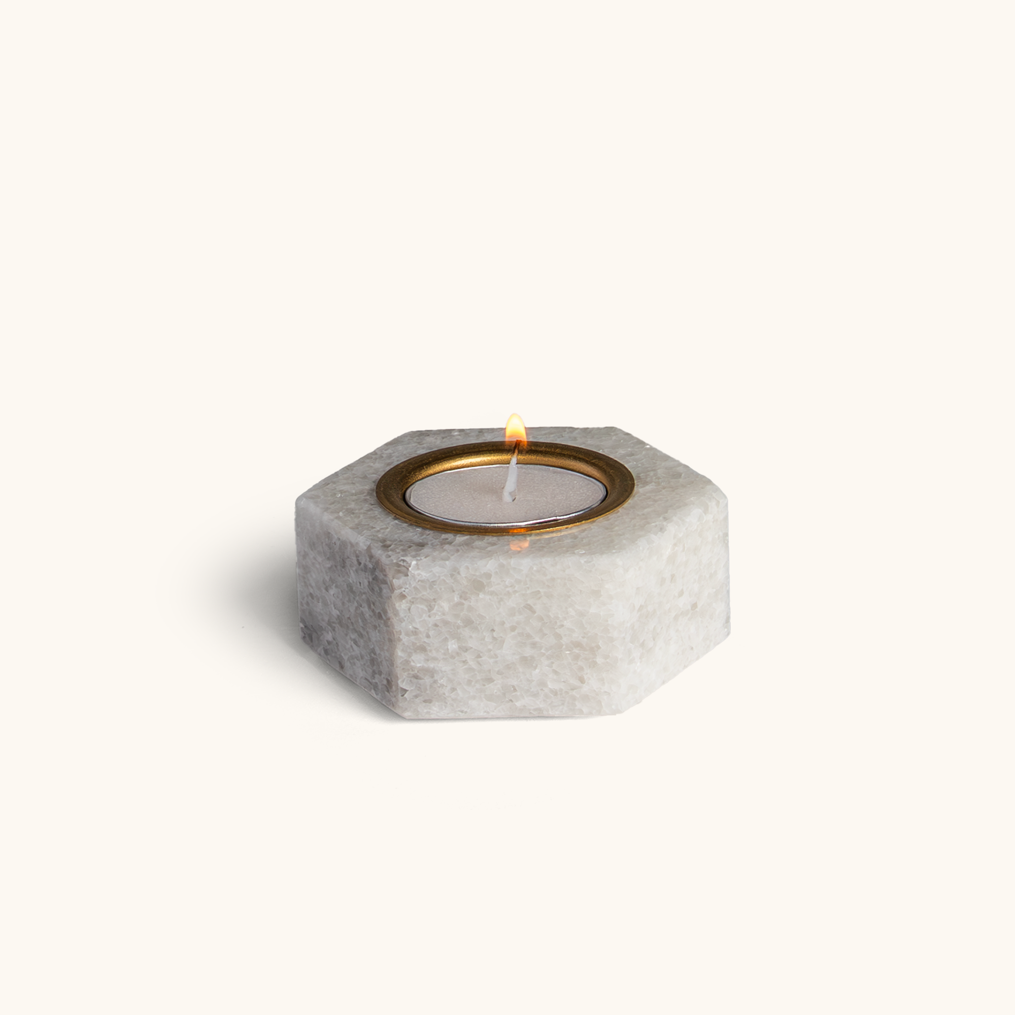 Hexagon Marble Tealight Holders