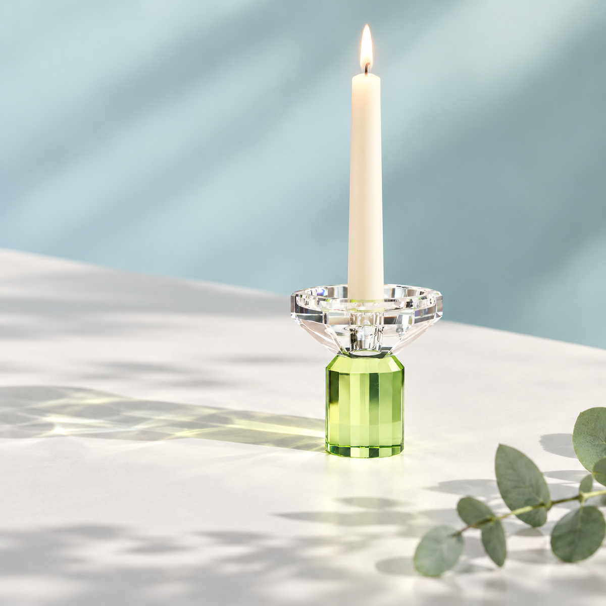 Iris Candle Holder - Lime