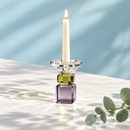 Iris Candle Holder - Dusty Mauve