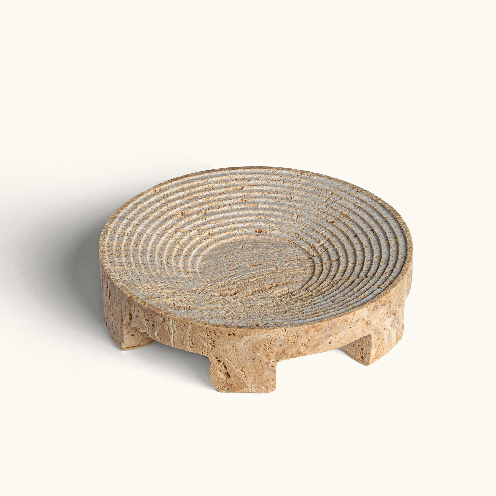 Roman Travertine Bowl (Round)