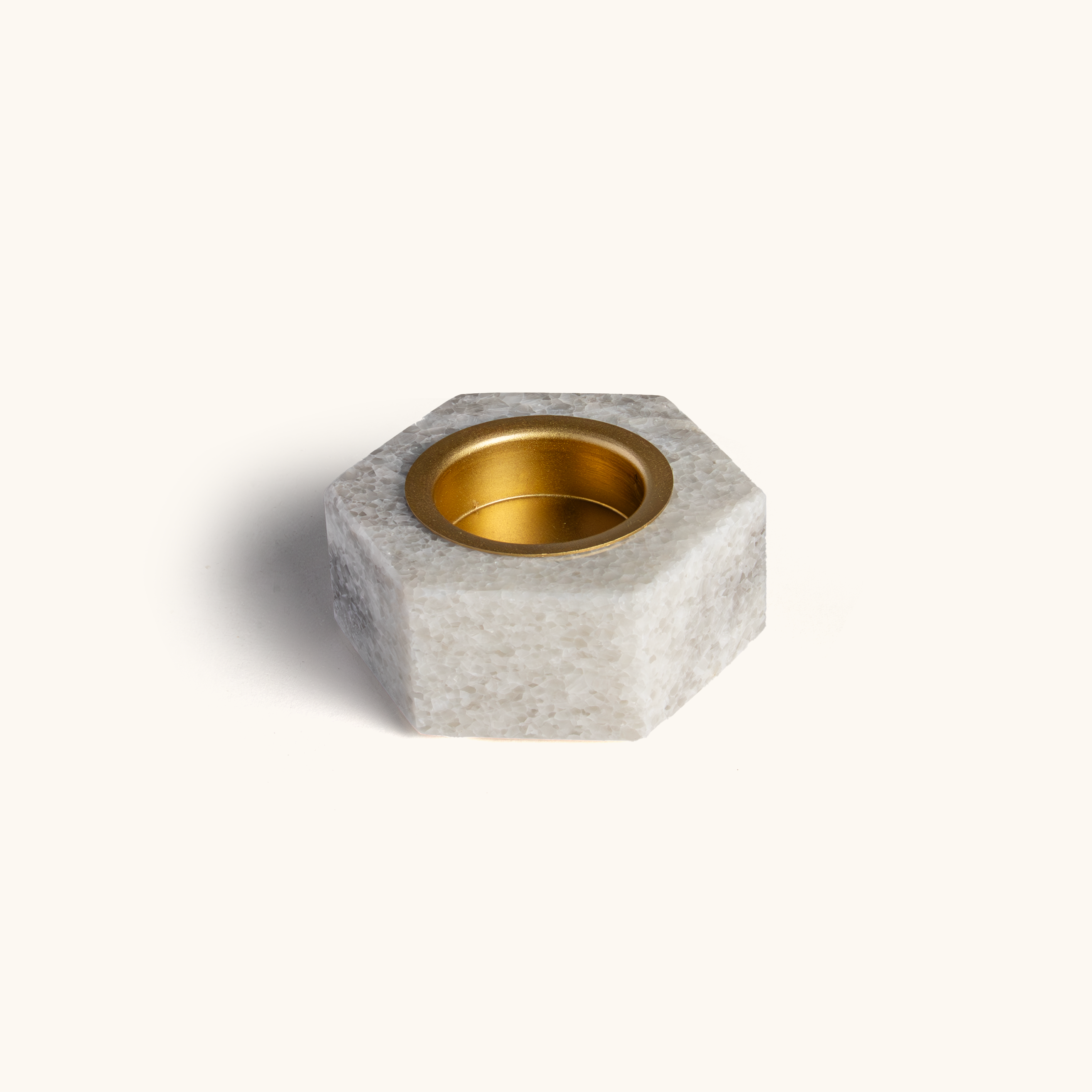 Hexagon Marble Tealight Holders