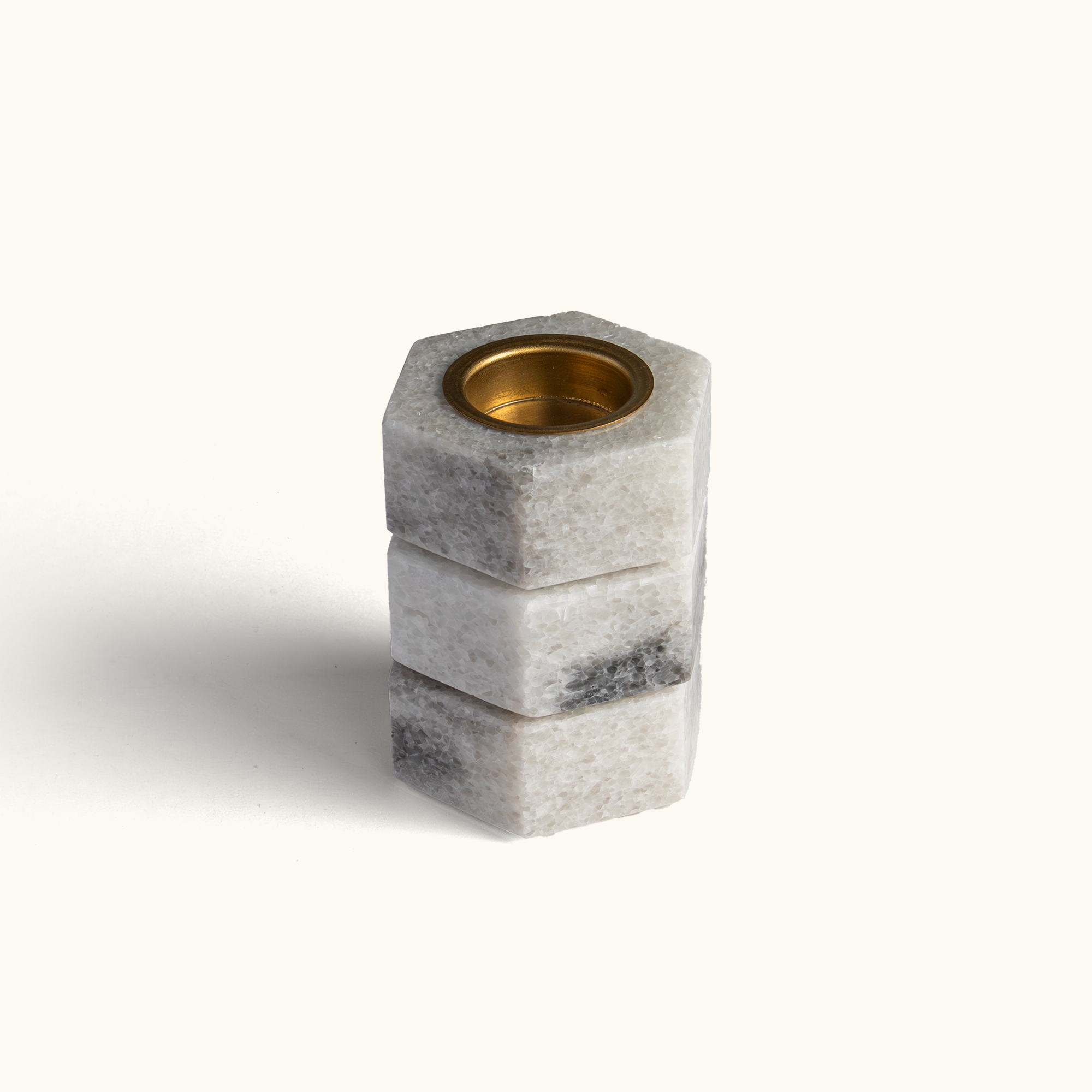 Hexagon Marble Tealight Holders
