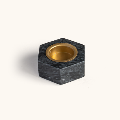 Hexagon Marble Tealight Holders