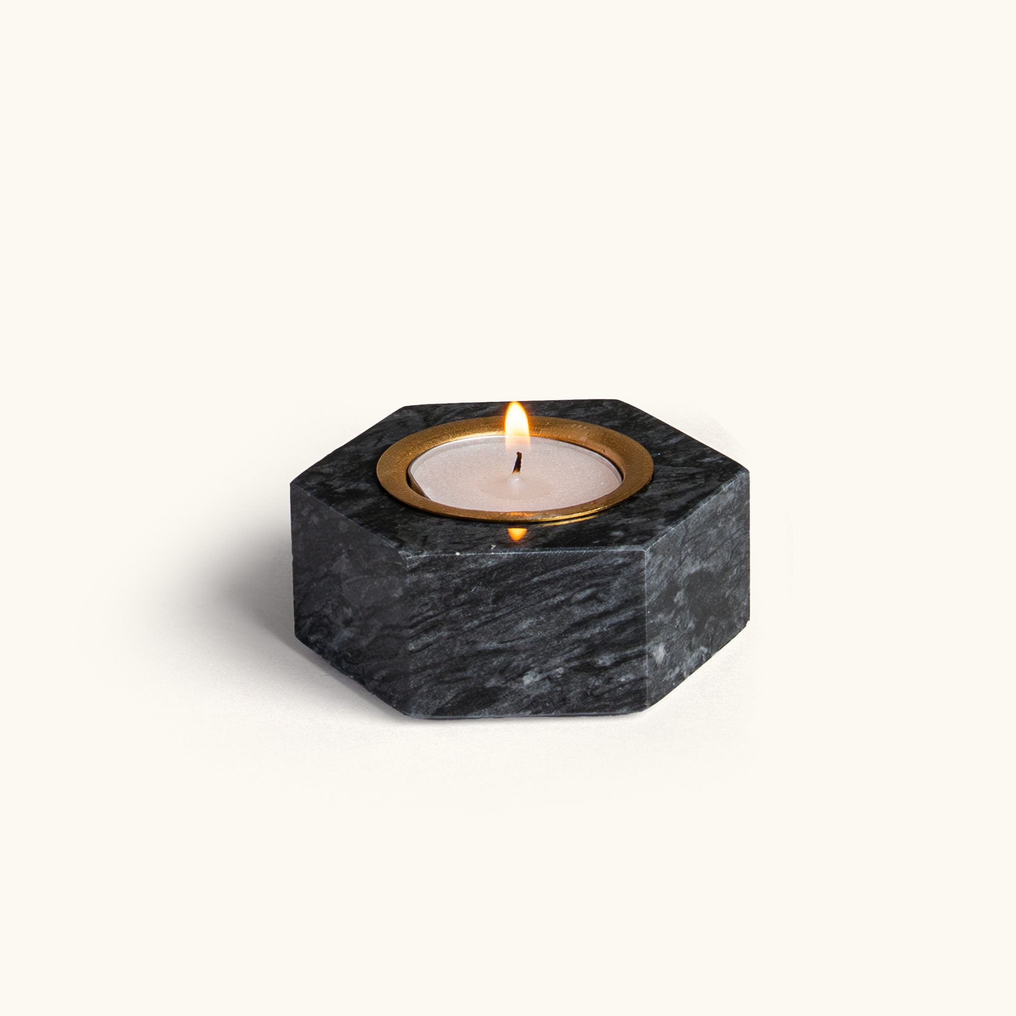 Hexagon Marble Tealight Holders