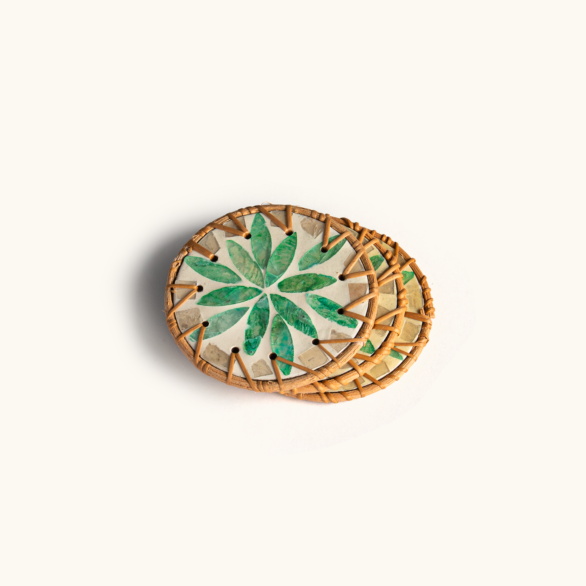 Mother of Pearl Coasters - set of 3