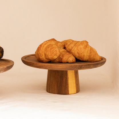Acacia Cake Stand 8"