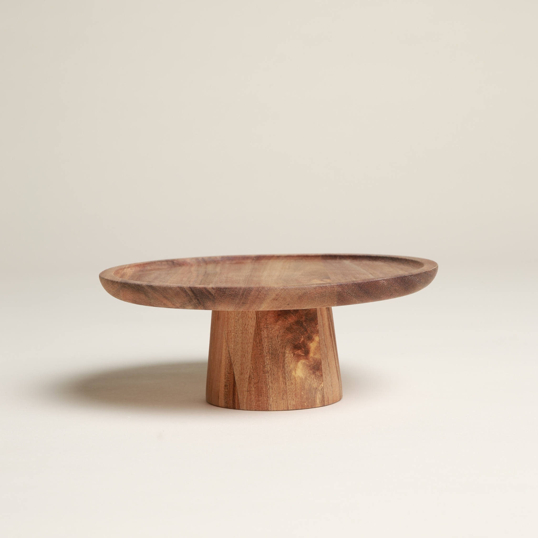 Acacia Cake Stand 8"