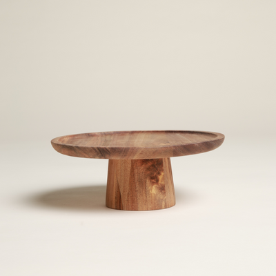Acacia Cake Stand 8"